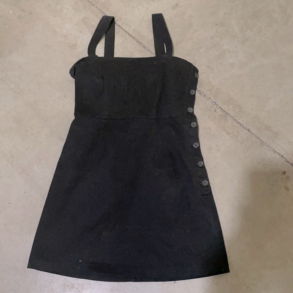Forever 21 Black corduroy dress.
